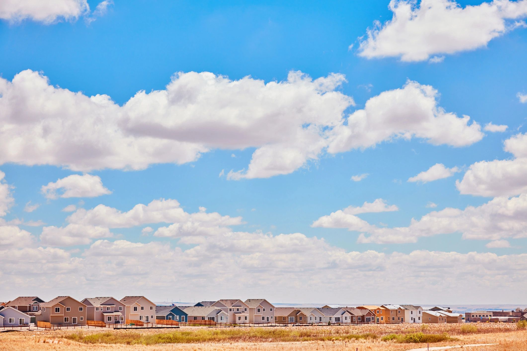 Modern residential homes in a growing neighborhood