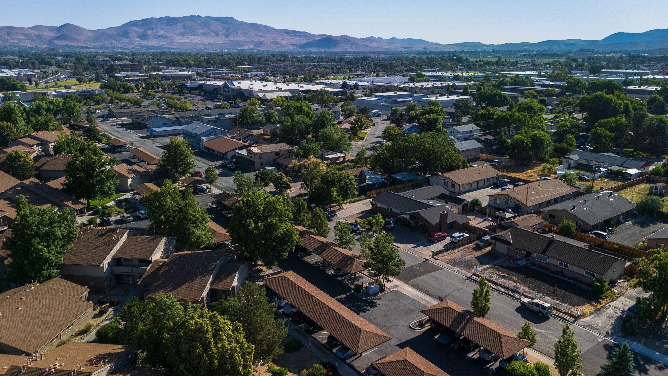 Residential neighborhood view representing Donner Trail in Fernley, Nevada